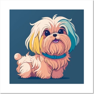 Maltese Dog Portrait Posters and Art